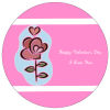 Top and Bottom Circle Valentine Coasters